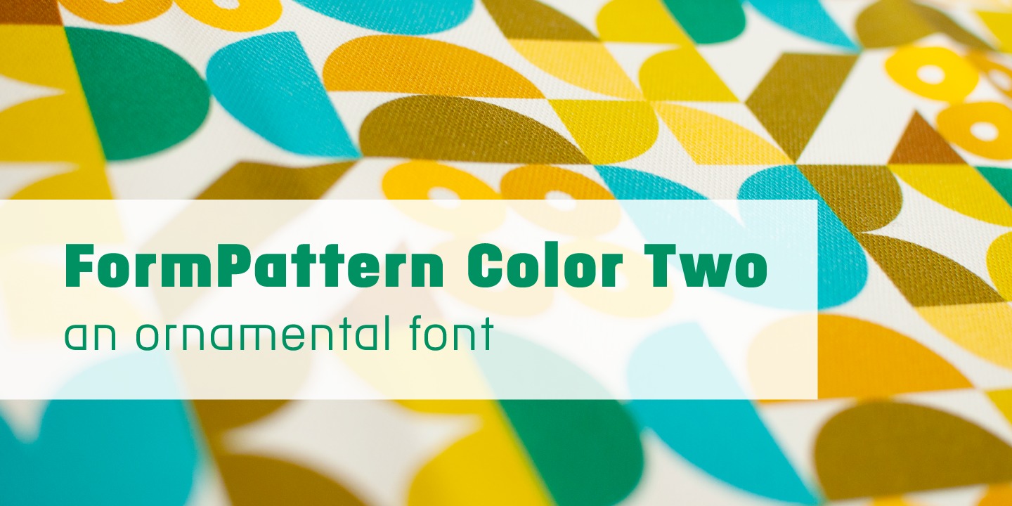 Przykład czcionki FormPattern Color Two Solid